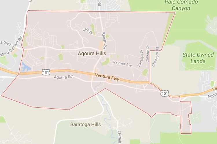 Agoura Hills Google Map Image 